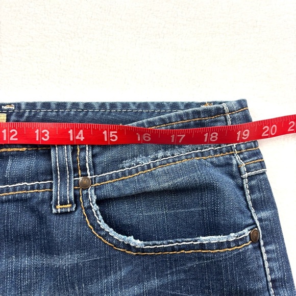 BKE Wendi Lowrise Super Whisker Faded Denim Bootcut Flare Western Jean (36/35.5) - Picture 14 of 16